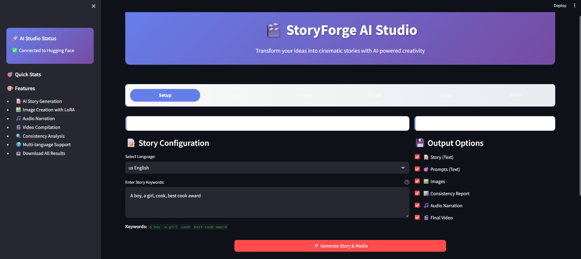 StoryForge AI Studio: Multilingual Story-to-Video Pipeline | Abhiroop ...